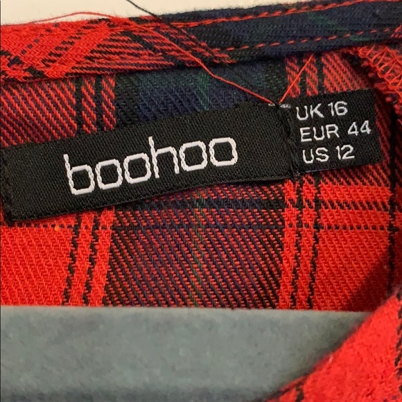 Blue/red checkered ASOS Curve top - Picture 2 of 2